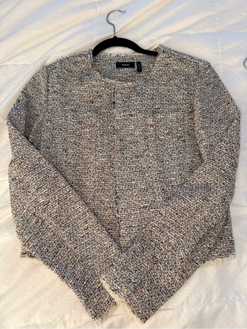 Theory Women’s Textured Tweed Jacket - Gray